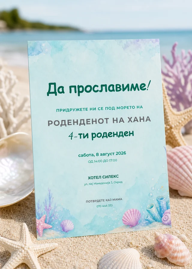Сирена — роденденска покана