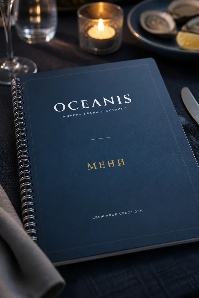 Мени за морска храна — Oceanis